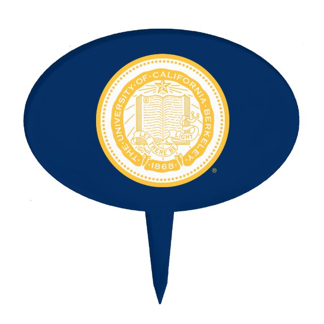 UC Berkeley School Seal Cake Topper (Front)