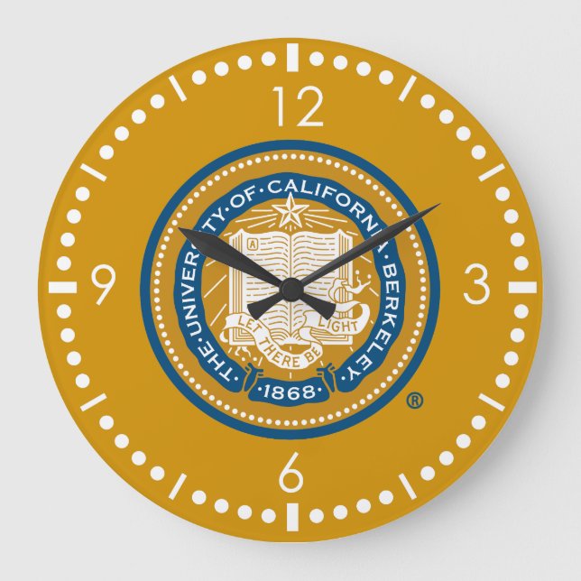 UC Berkeley School Seal Large Clock (Front)
