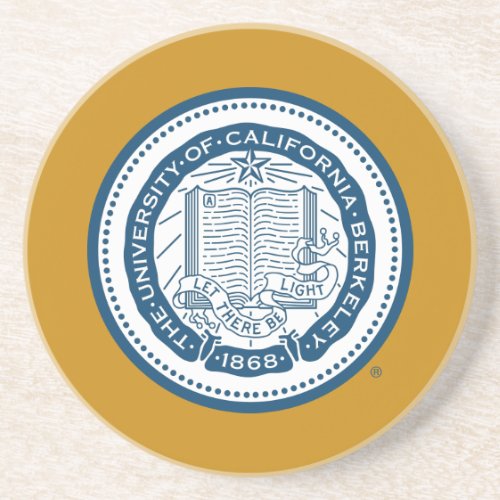 UC Berkeley School Seal Sandstone Coaster