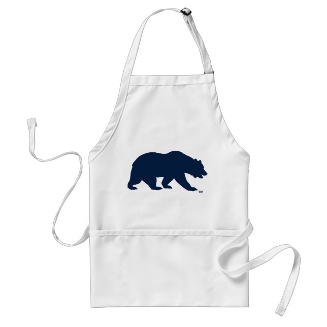 UC Berkley Bear logo Blue Adult Apron (Front)