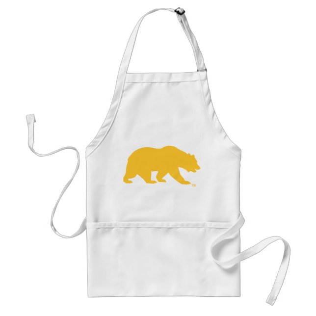 UC Berkley Bear logo Golden Adult Apron (Front)