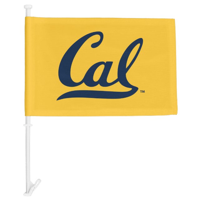 UC Berkley logo Blue Car Flag (Front)