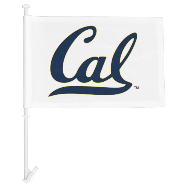 UC Berkley logo Blue Car Flag (Front)