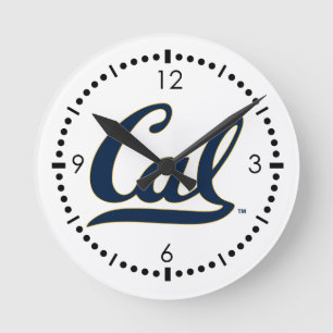 UC Berkley logo Blue Round Clock