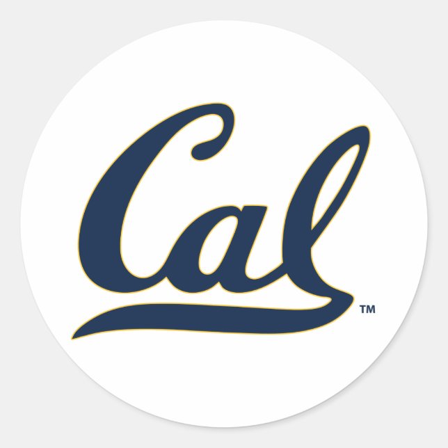 UC Berkley logo Classic Round Sticker (Front)