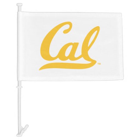 Uc Berkley Logo Golden Car Flag