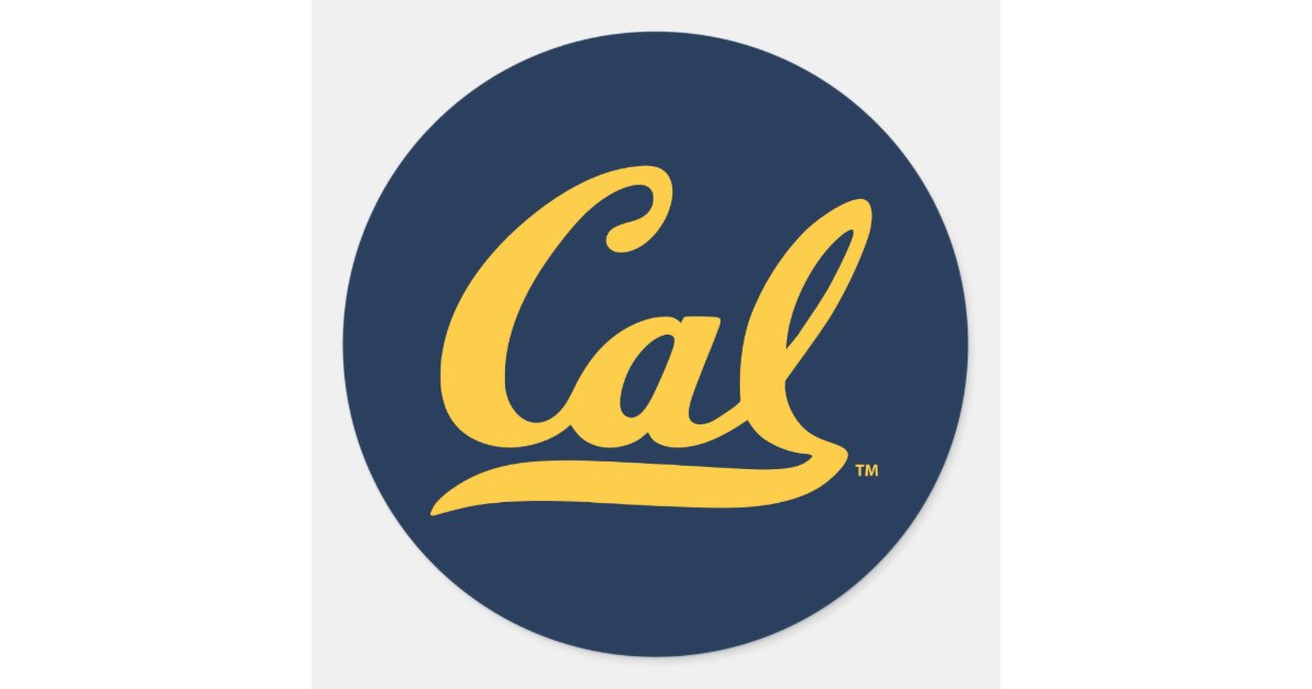UC Berkley logo Golden Classic Round Sticker