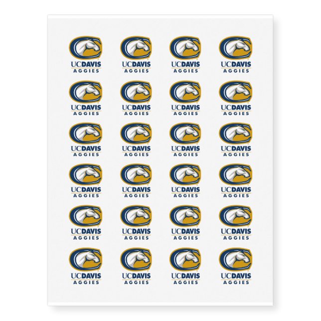 UC Davis Aggies Temporary Tattoos (Front)