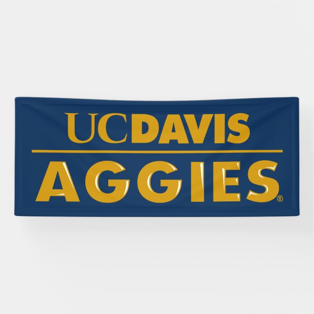 UC Davis Aggies Wordmark Banner (Horizontal)