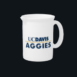 UC Davis Aggies Wordmark Beverage Pitcher<br><div class="desc">Check out these UC Davis designs! Show off your Cal Aggie pride with these new University products. These make the perfect gifts for the UC Davis student, alumni, family, friend or fan in your life. All of these Zazzle products are customizable with your name, class year, or club. Go Ags!...</div>