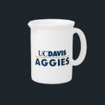 UC Davis Aggies Wordmark Beverage Pitcher<br><div class="desc">Check out these UC Davis designs! Show off your Cal Aggie pride with these new University products. These make the perfect gifts for the UC Davis student, alumni, family, friend or fan in your life. All of these Zazzle products are customizable with your name, class year, or club. Go Ags!...</div>