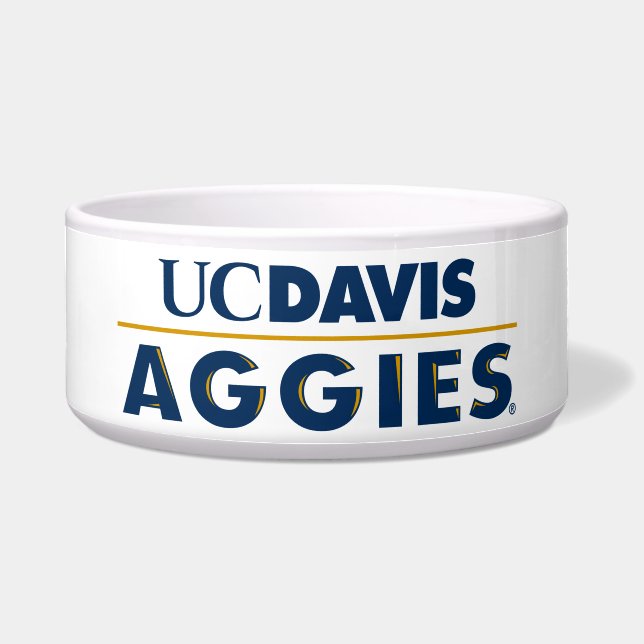 UC Davis Aggies Wordmark Bowl (Front)