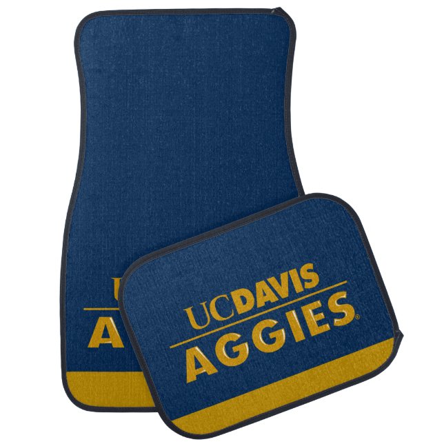 UC Davis Aggies Wordmark Car Floor Mat (Set)