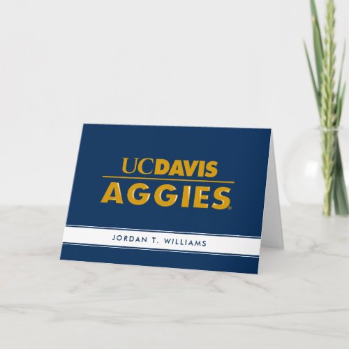 UC Davis Aggies Wordmark Card
