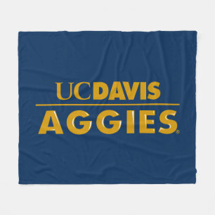 UC Davis Aggies Wordmark Fleece Blanket