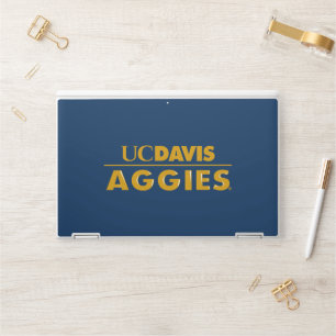 UC Davis Aggies Wordmark HP Laptop Skin