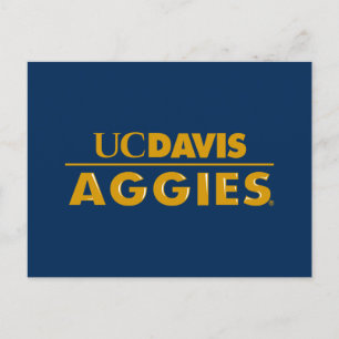 UC Davis Aggies Wordmark Invitation Postcard
