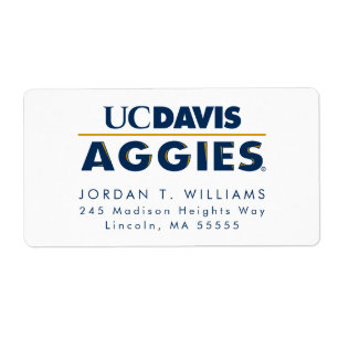 UC Davis Aggies Wordmark Label