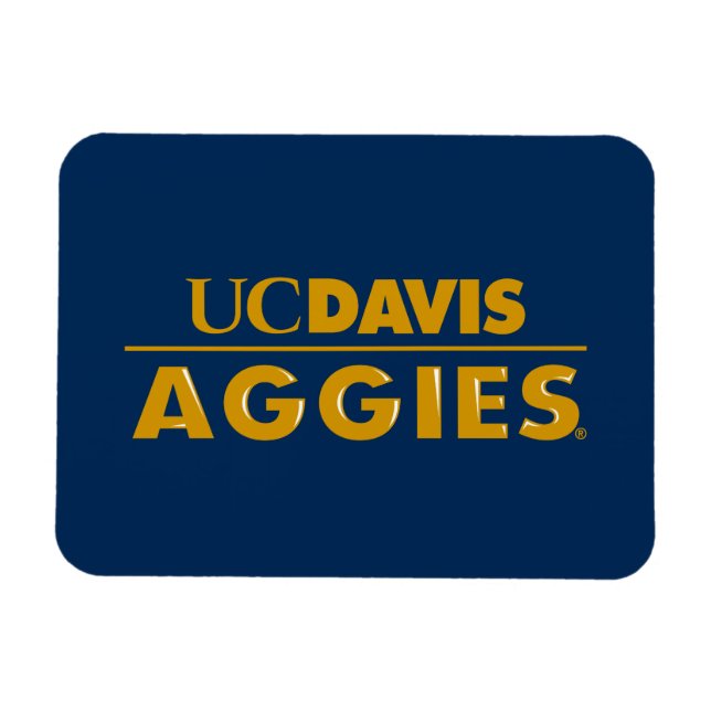 UC Davis Aggies Wordmark Magnet (Horizontal)