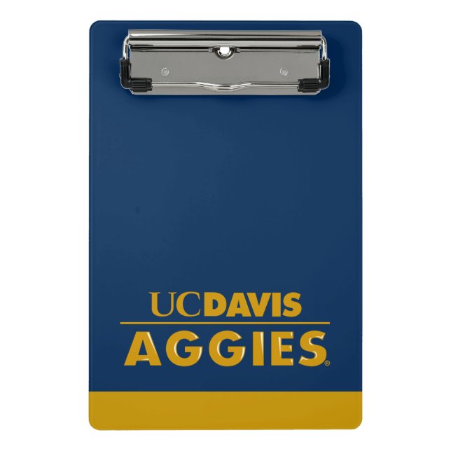UC Davis Aggies Wordmark Mini Clipboard (Front)