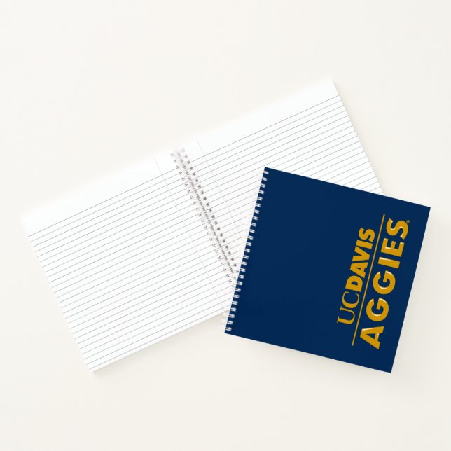 UC Davis Aggies Wordmark Notebook (Inside)