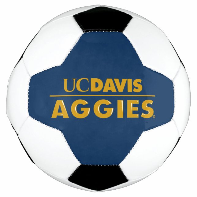 UC Davis Aggies Wordmark Soccer Ball (Front)