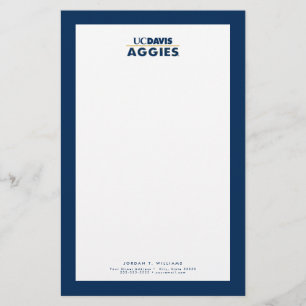 UC Davis Aggies Wordmark Stationery