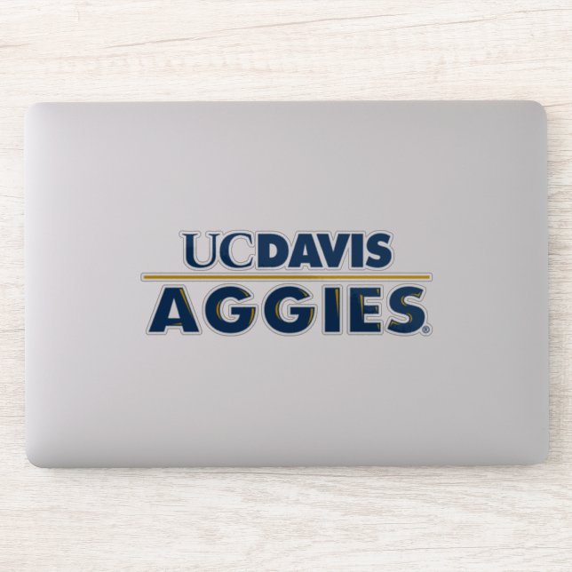UC Davis Aggies Wordmark Sticker (Computer)