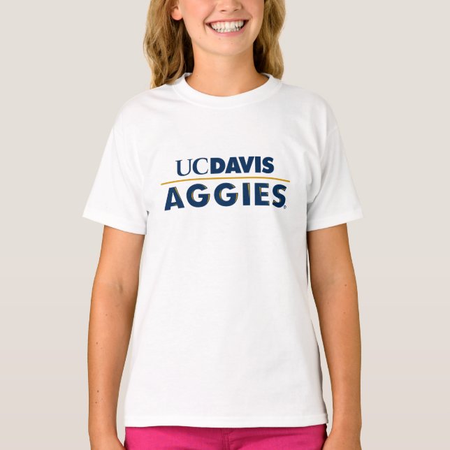 UC Davis Aggies Wordmark T-Shirt (Front)