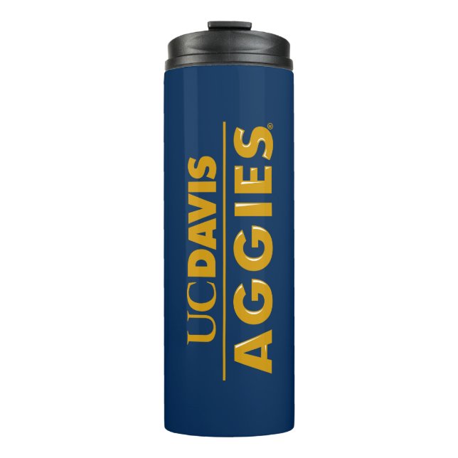 UC Davis Aggies Wordmark Thermal Tumbler (Front)