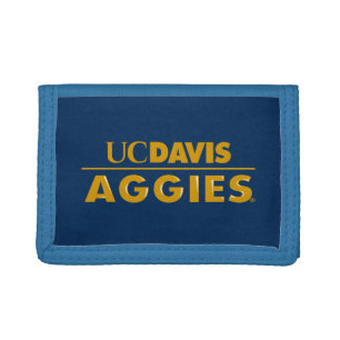 UC Davis Aggies Wordmark Trifold Wallet