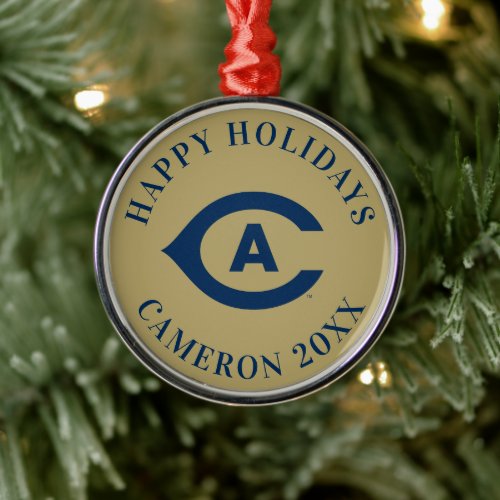 UC Davis C 2 Metal Ornament