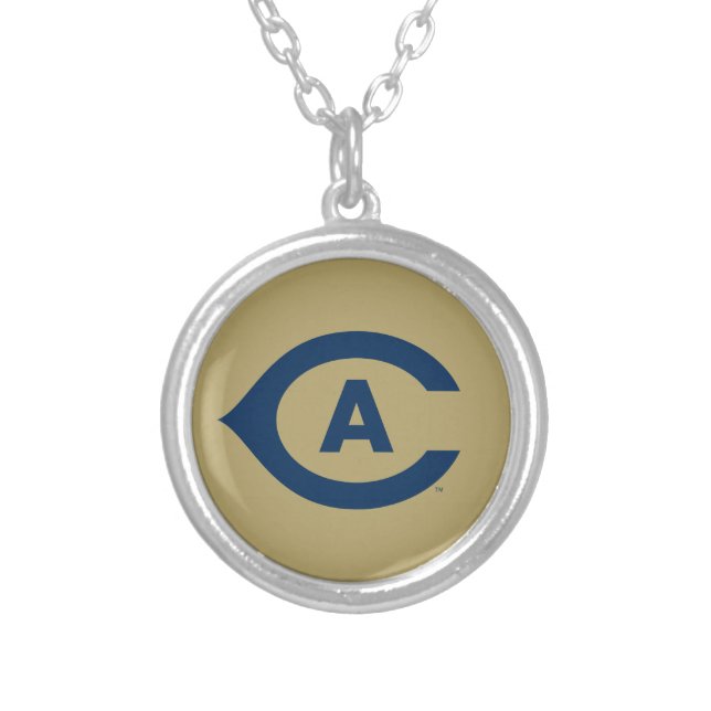 UC Davis C 2 Silver Plated Necklace (Front)