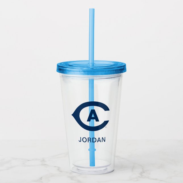UC Davis C Acrylic Tumbler (Front)
