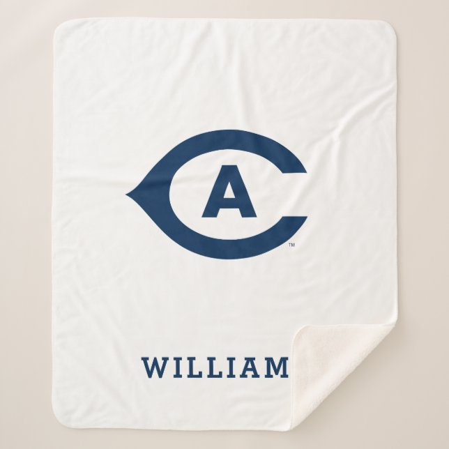 UC Davis C | Add Your Name Sherpa Blanket (Front)