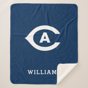 UC Davis C Add Your Name Sherpa Blanket