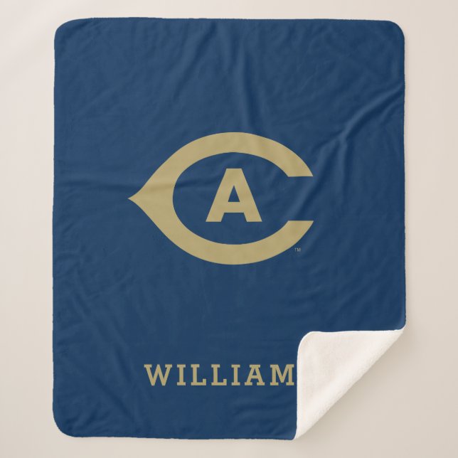 UC Davis C | Add Your Name Sherpa Blanket (Front)