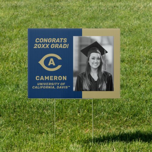 UC Davis C  Congrats Grad Sign