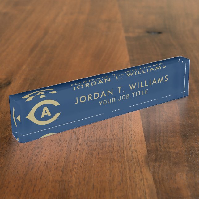 UC Davis C Desk Name Plate (Side)