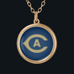 UC Davis C Gold Plated Necklace<br><div class="desc">Check out these officially licensed UC Davis designs! Show off your Cal Aggie pride with these new University products. These make the perfect gifts for the UC Davis student, alumni, family, friend or fan in your life. All of these Zazzle products are customizable with your name, class year, or club....</div>