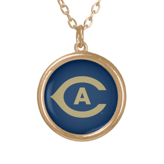 UC Davis C Gold Plated Necklace (Front)