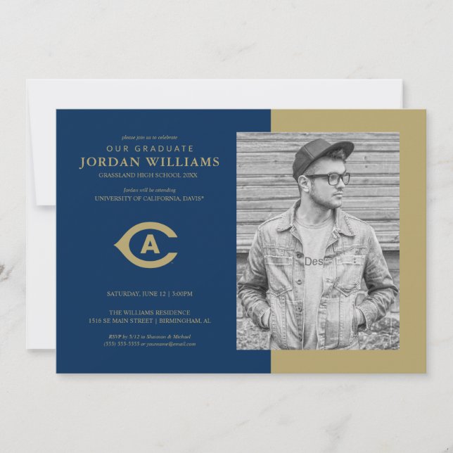 UC Davis C | Graduation Announcement (Front)