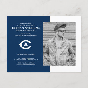 UC Davis C   Graduation Announcement Postcard