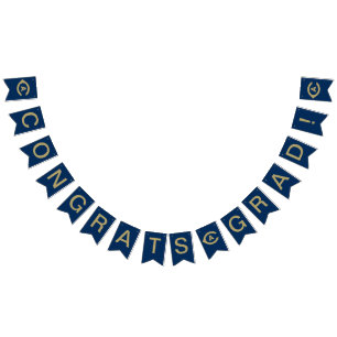 UC Davis C Graduation Bunting Flags