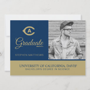 UC Davis C Graduation Invitation