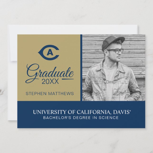 UC Davis C | Graduation Invitation (Front)