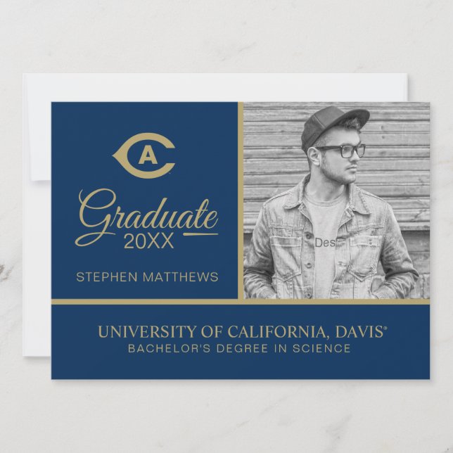 UC Davis C | Graduation Invitation (Front)