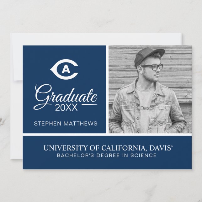 UC Davis C | Graduation Invitation (Front)