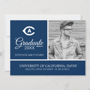 UC Davis C Graduation Invitation