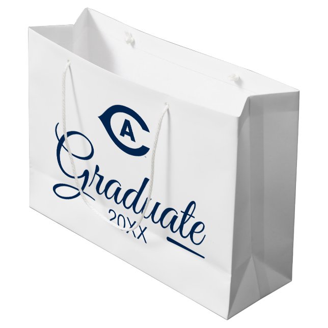UC Davis C | Graduation Large Gift Bag (Front Angled)